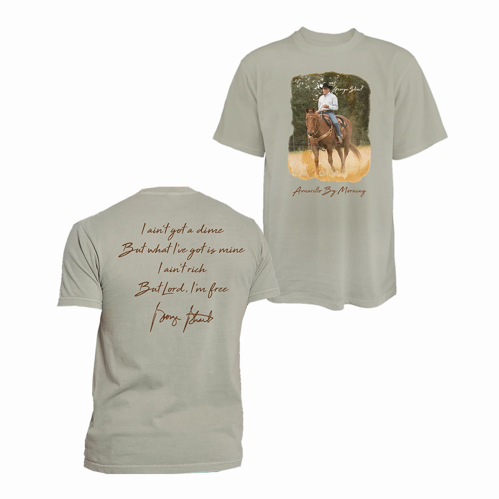 George Strait Amarillo By Morning T-Shirt George Strait Merch Great Gift For Music Lovers