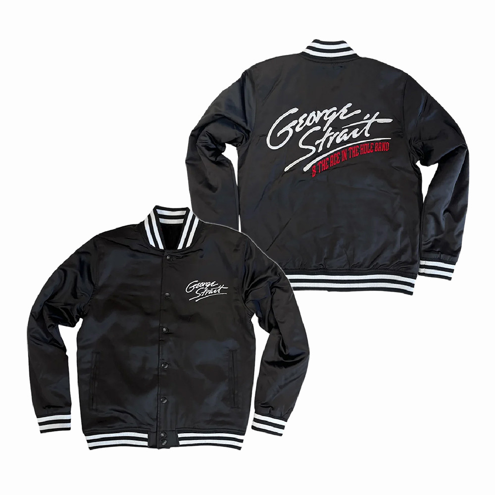 George Strait And The Ace In The Hole Band Satin Jacket George Strait Apparel Gift For Fans