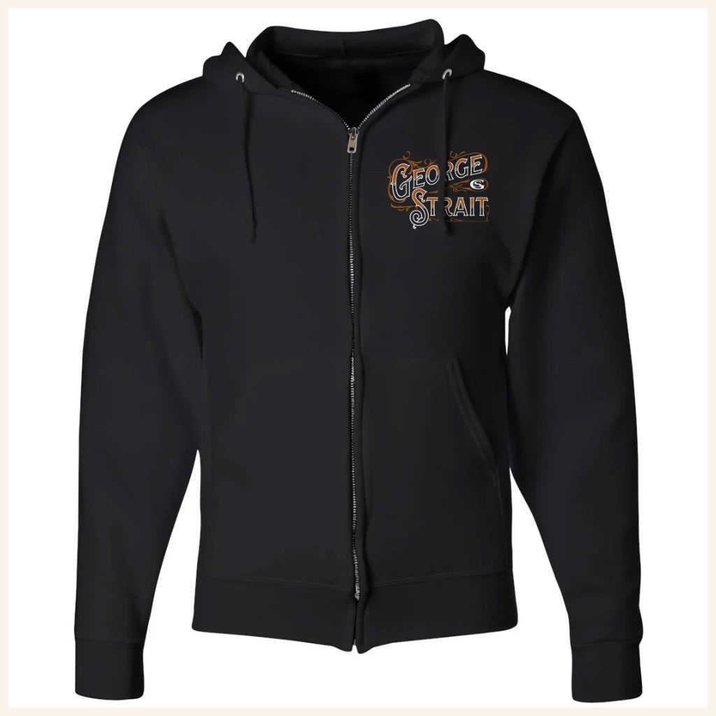 George Strait Merch Tour 2025 George Strait Zip Up Black Hoodie Father Gifts George Strait Merch Tour 2025 George Strait Zip Up Black Hoodie Father Gifts