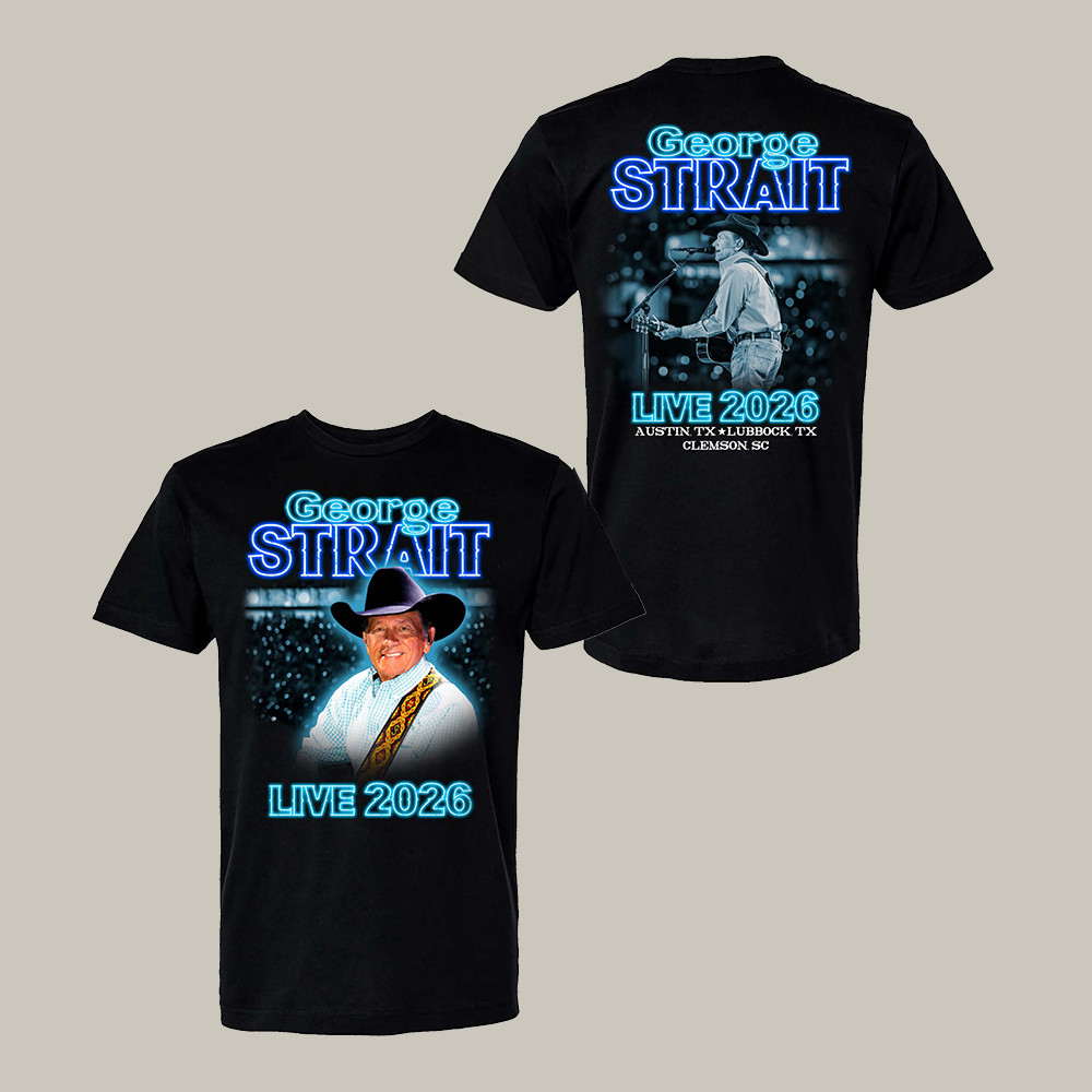 George Strait Photo T-Shirt George Strait Live Tour 2026 Shirt Best Gift For Father's Day