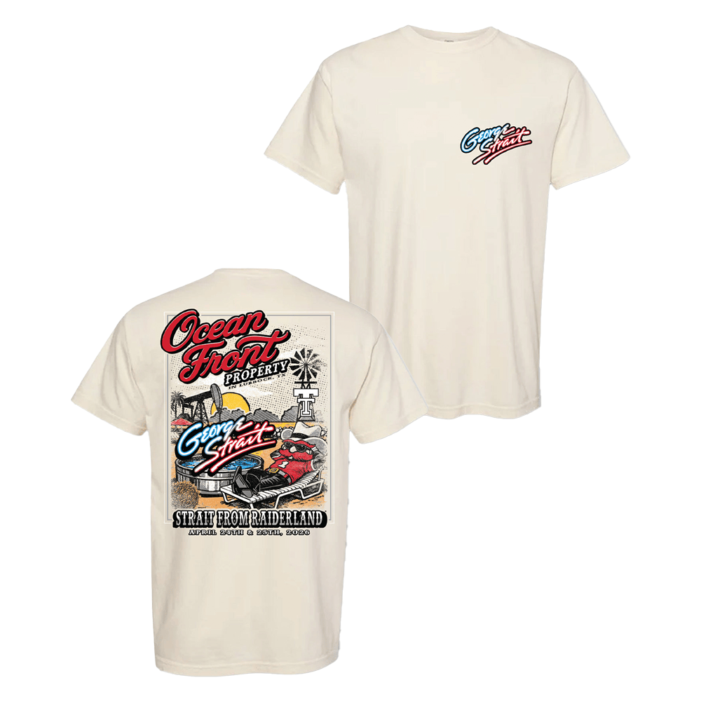 George Strait x Texas Tech Strait From Raiderland T-Shirt AT T Stadium Shirt Music Lover Gift Ideas