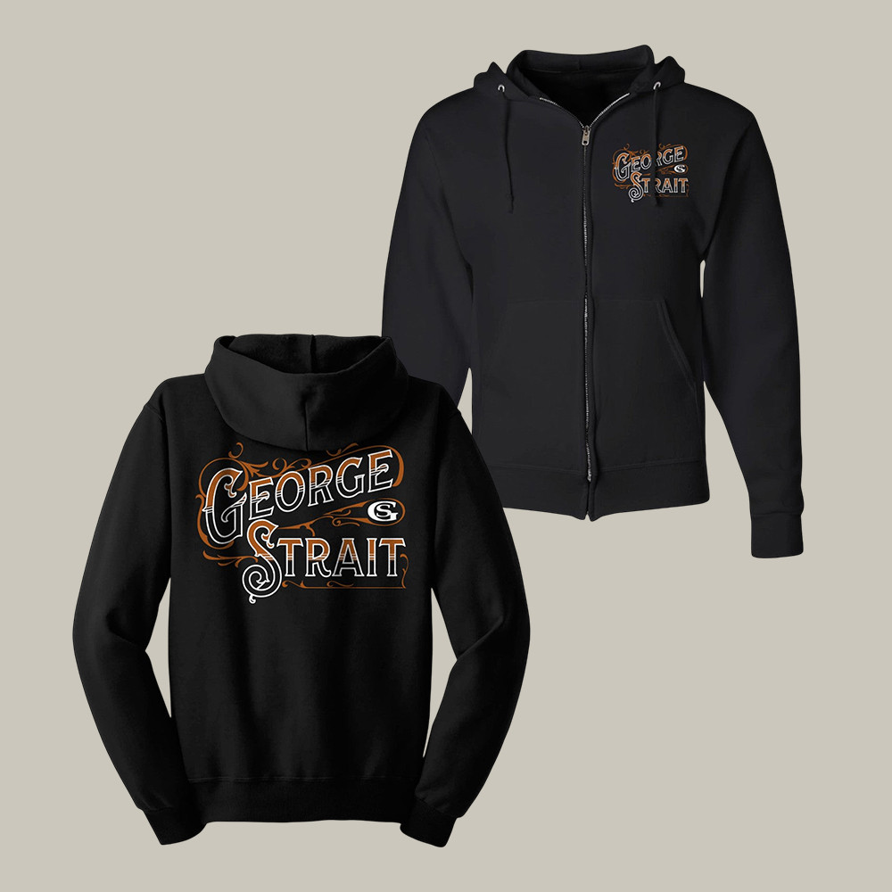 George Strait Zip Hoodie George Strait Country Music Apparel Music Lover Gift For Father