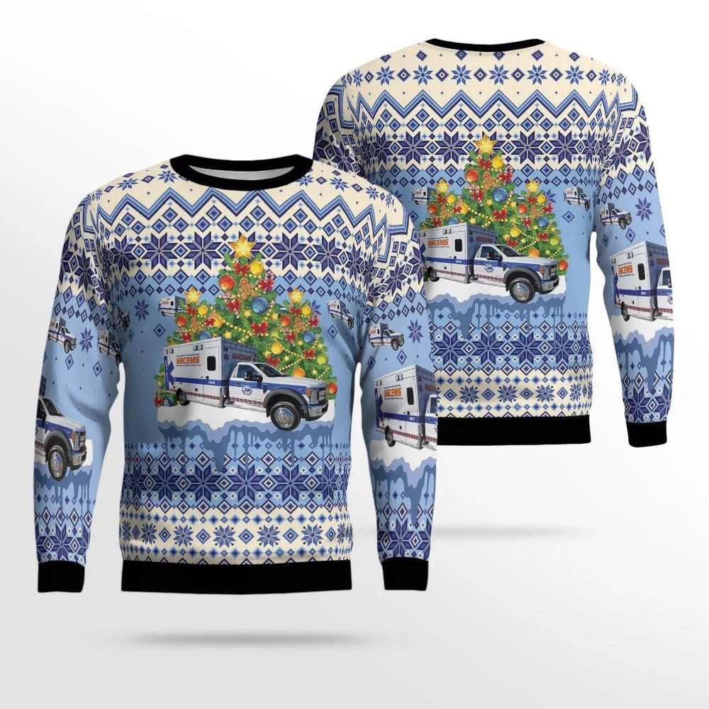 Georgetown Kentucky Georgetown Scott County Emergency Medical Services AOP Ugly Sweater Xmas Unisex Sweater Christmas Gifts For Men Women