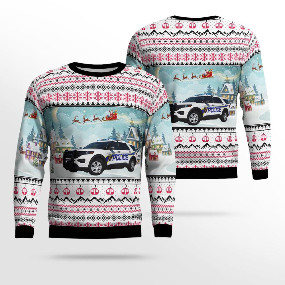 Georgetown South Carolina Georgetown Police Department AOP Ugly Xmas Unisex Sweater