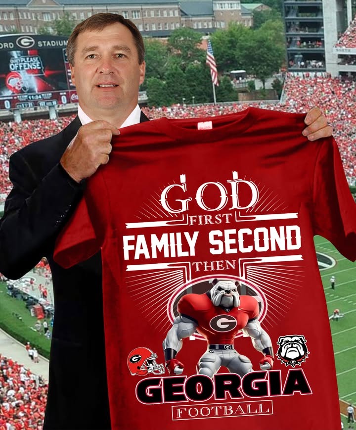 Georgia Bulldogs Faith T-Shirt God First Family Second Then Georgia Football
