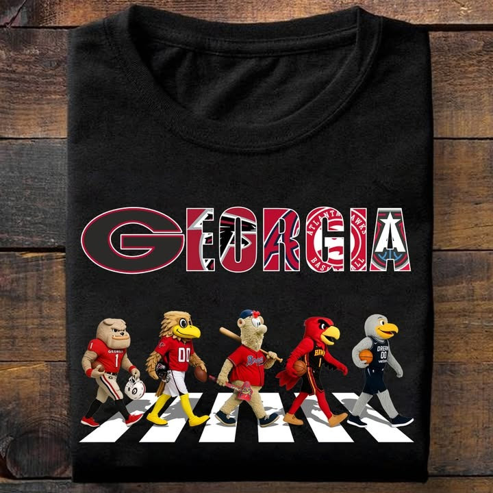 Georgia City Sport Teams Mascots T-Shirt Unique Gifts For Georgia Sport Teams Lovers Fans