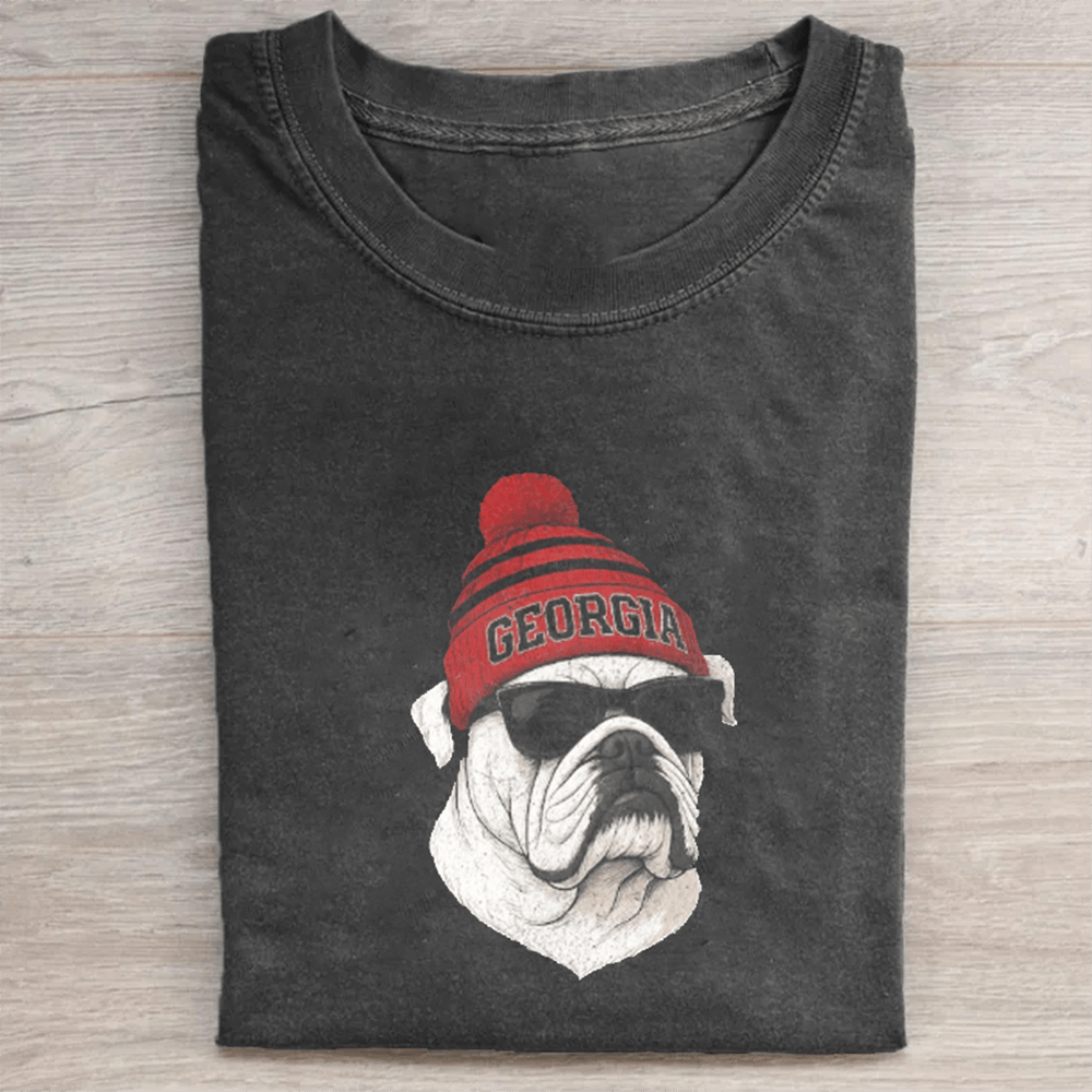 Georgia Mascot Football T-Shirt Game Day Apparel Goody For Football Players