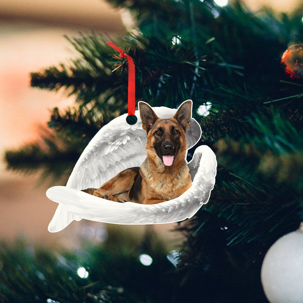 German Guardian Angel Has Paws Shepherd Ornament Gift For German Dogs Lovers