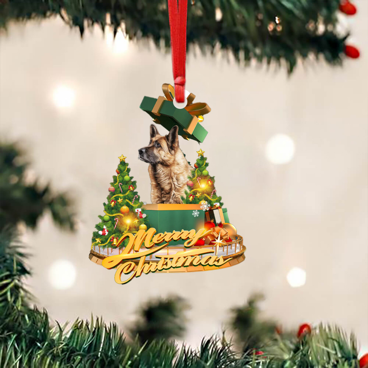German Shepherd Christmas Ornament German Shepherd Tree Ornament Xmas Decoration Gifts
