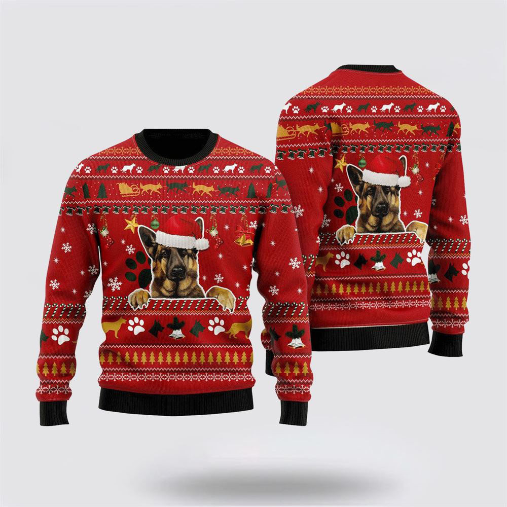 German Shepherd Christmas Ugly Christmas Sweater Christmas Gift For Dog Love