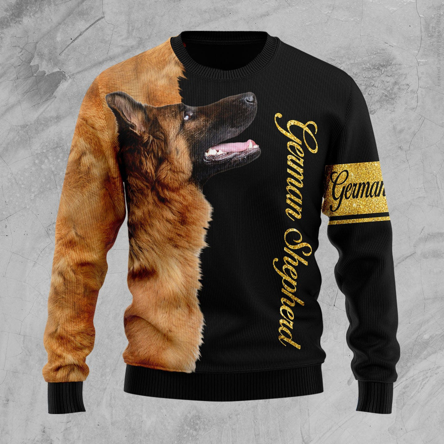 German Shepherd Half Cool Ugly Christmas Sweater Cute Xmas Clothes German Shepherd Owner Gifts