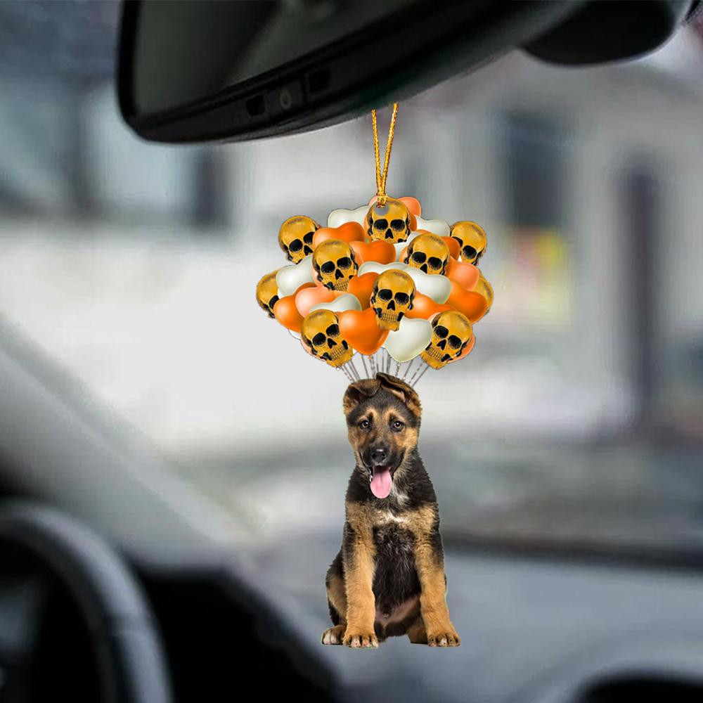 German Shepherd Halloween Car Ornament Dog Ornament For Halloween