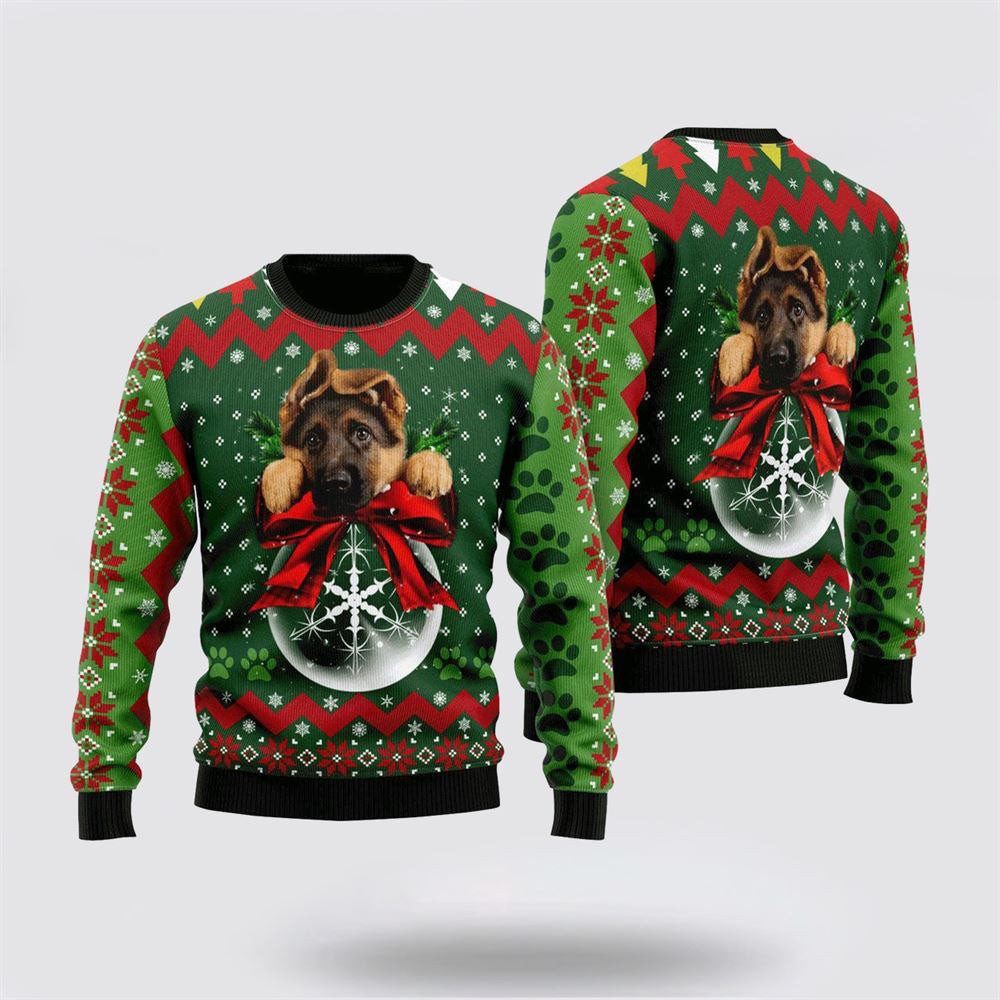 German Shepherd Ornament Ugly Christmas Sweater Christmas Gift For Dog Love