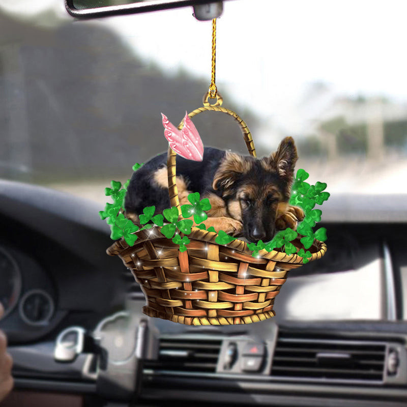German shepherd Sleeping Lucky Fairy Dog Ornament