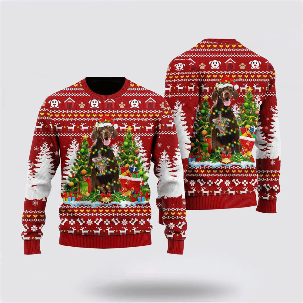 German Shorthaired Dog Ugly Christmas Sweater Christmas Gift For Dog Love