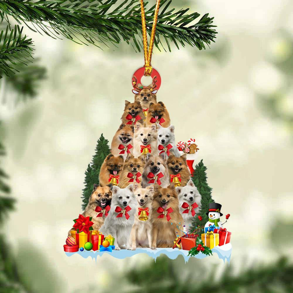 German Spitz Dog Christmas Tree Ornament Dog Gifts Acrylic Ornament Dog Gifts Acrylic Ornament