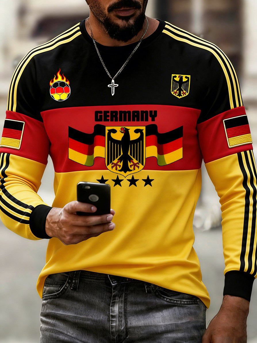 German World Cup 2026 Long Sleeve T-Shirt Germany National Football Team Merch Gifts For Son German World Cup 2026 Long Sleeve T-Shirt Germany National Football Team Merch Gifts For Son