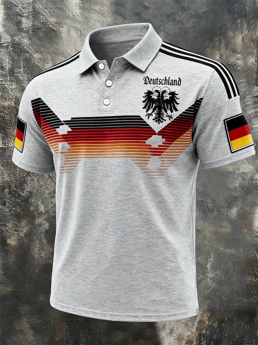 German World Cup 2026 Polo Shirt For Mens Germany National Football Team Fan Clothing Grey
