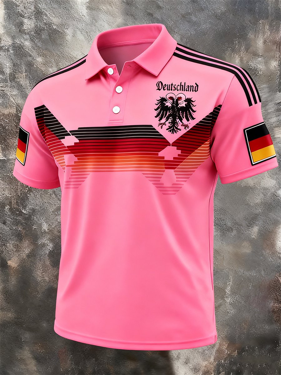 German World Cup 2026 Polo Shirt For Mens Germany National Football Team Fan Clothing Pink