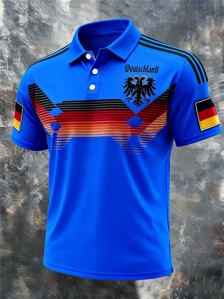 German World Cup 2026 Polo Shirt For Mens Germany National Football Team Fan Clothing Royal