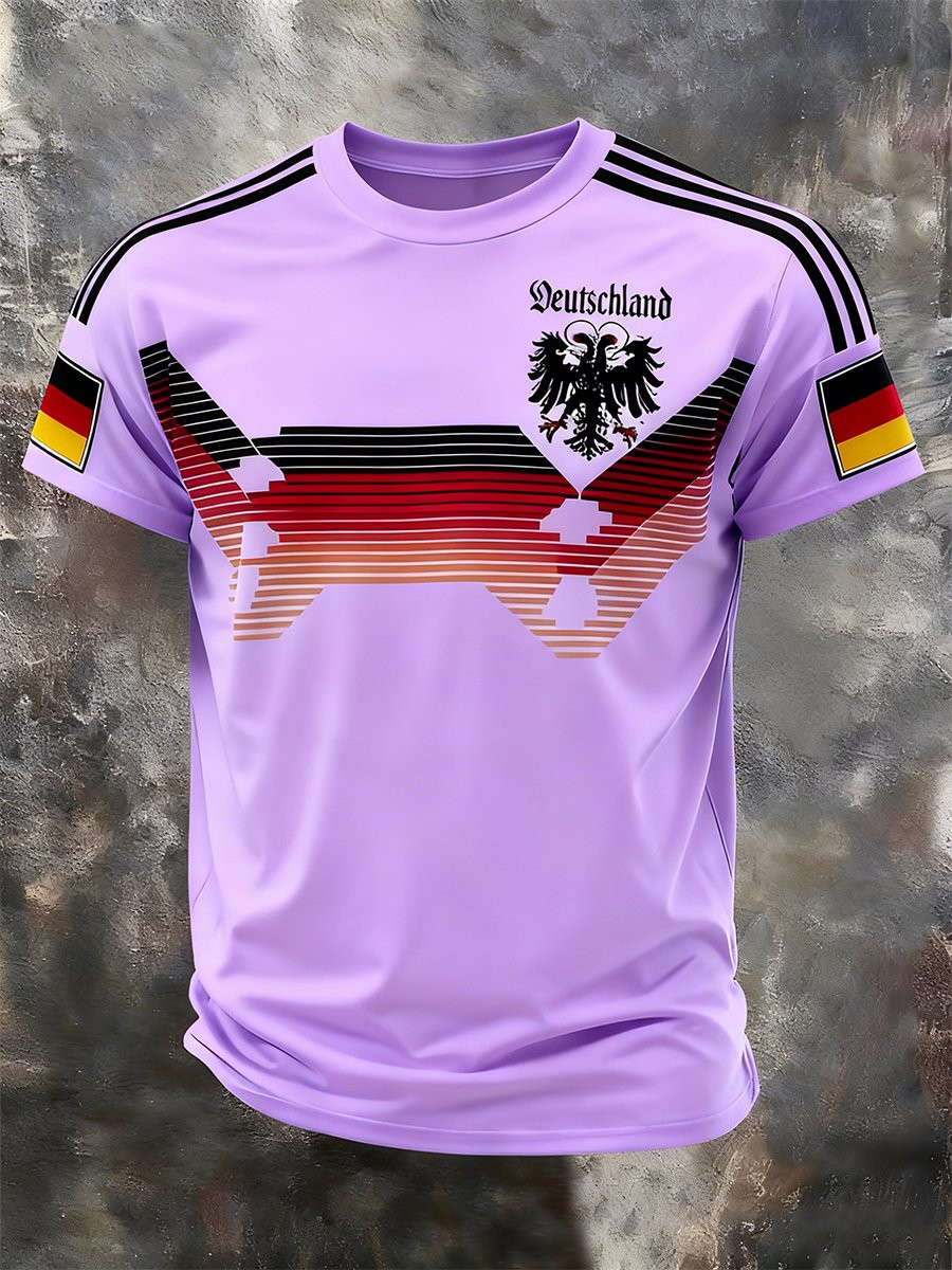 German World Cup 2026 T-Shirt Germany National Football Team Fan Shirt Purple
