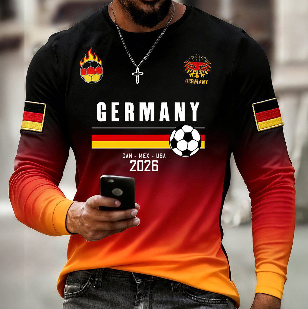 Germany 2026 FIFA World Cup Long Sleeve Shirt 2026 World Cup Apparel Soccer Fan Gear