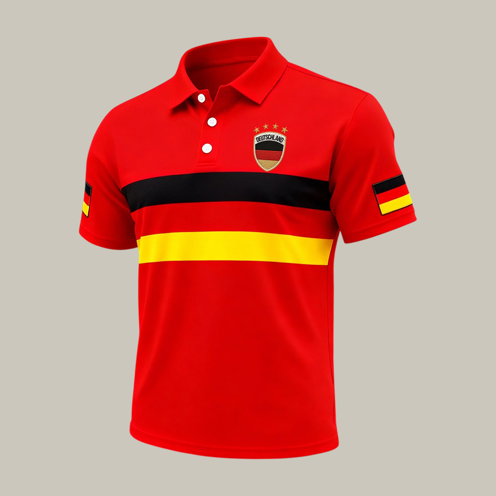 Germany 2026 FIFA World Cup Polo Shirt Soccer Fan Shirt Present For Dad Birthday