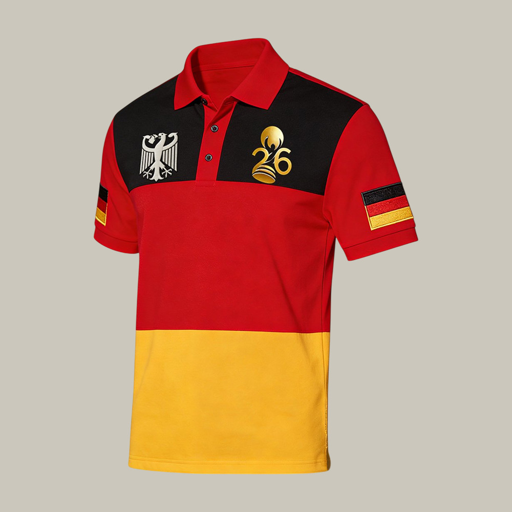 Germany 2026 FIFA World Cup Polo Shirt Soccer Lover Merch Father's Day Gift For Fans