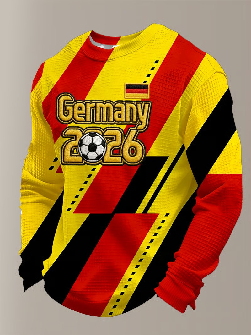 Germany 2026 Long Sleeve Shirt World Cup Soccer Fan Gear Deutschland Flag Clothing Gift For Men