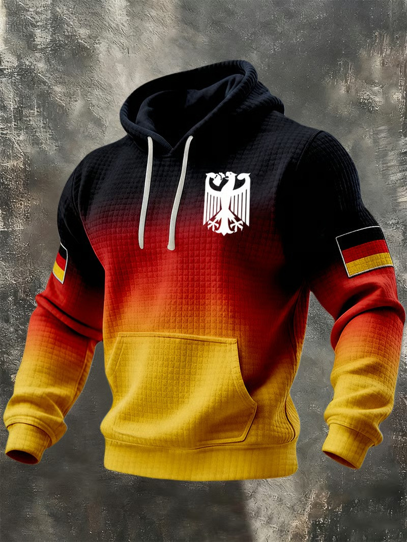 Germany Deutschland World Cup 2026 Hoodie Gradient Eagle Flag Soccer Fan Gear Gift For Men