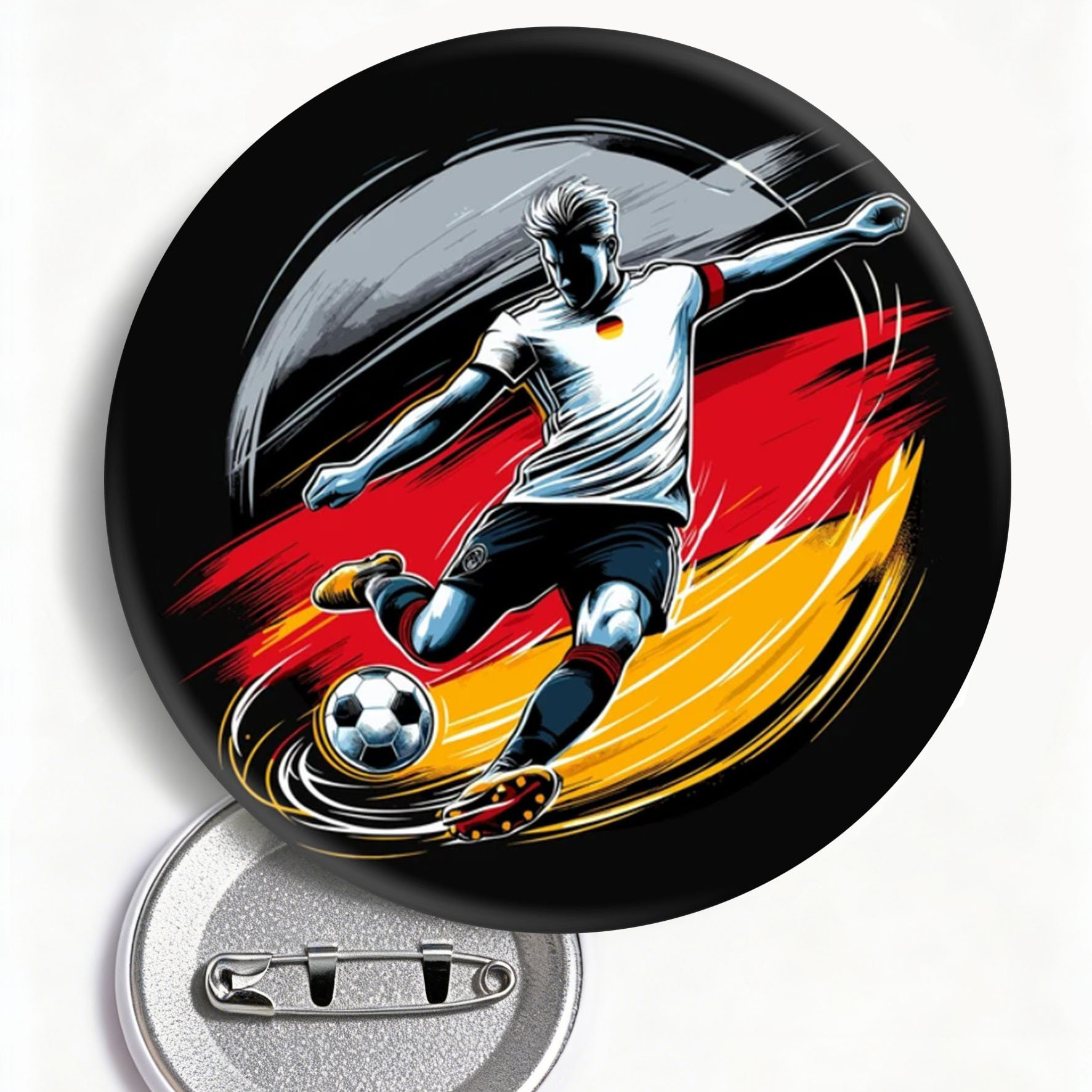 Germany FIFA Club World Cup Bracket Brooch Soccer Fan Button Pin Gift For Father's Day