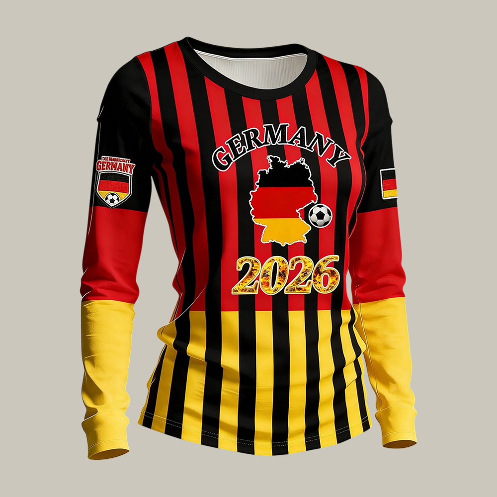 Germany FIFA Club World Cup Bracket Long Sleeve Shirt Soccer Apparel Mother's Day Gift