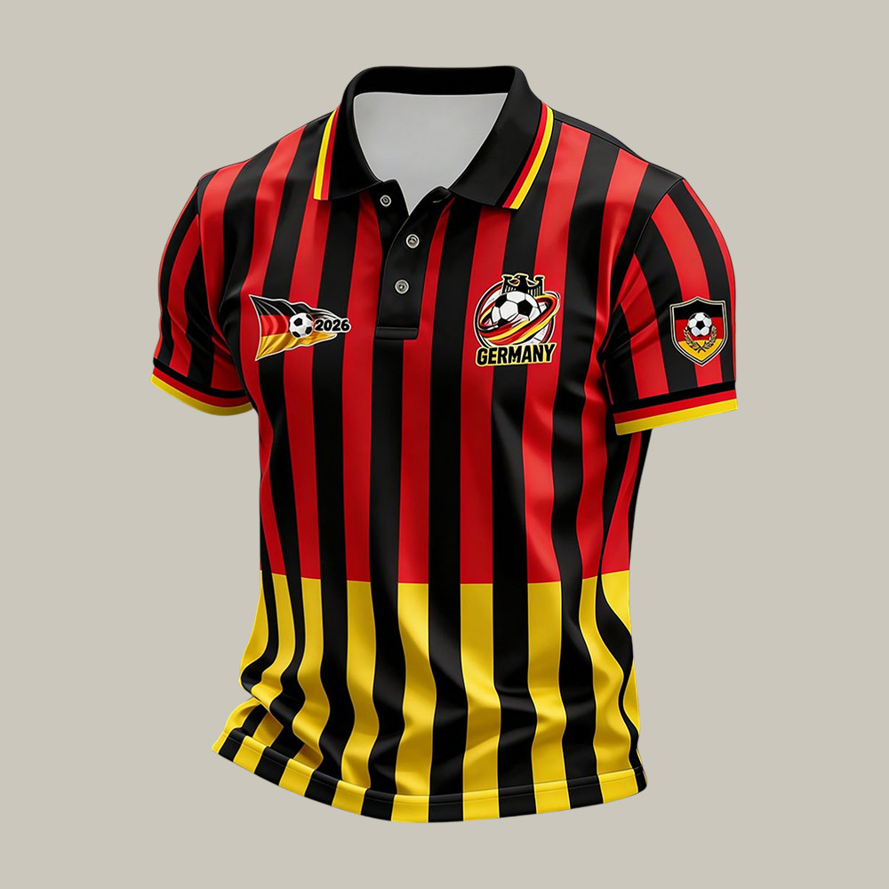 Germany FIFA World Cup 2026 Polo Shirt Game Day Shirt Soccer Buffs Present For Him