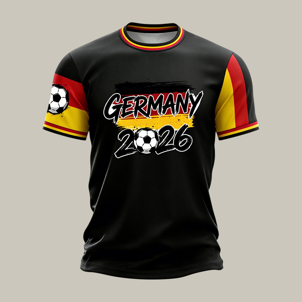 Germany FIFA World Cup 2026 T-Shirt Deutschland Football Supporter Shirt Soccer Fan Gear