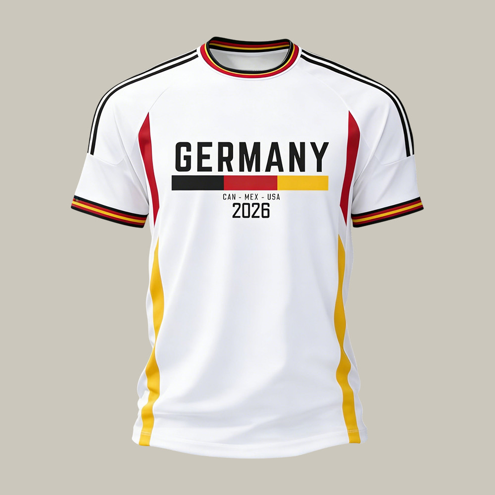 Germany FIFA World Cup 2026 T-Shirt USA Mexico Canada 2026 World Cup Host Country Shirt