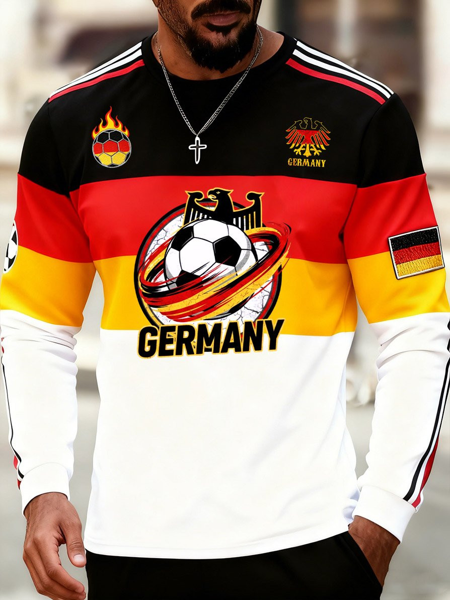 Germany Football World Cup 2026 Long Sleeve T-Shirt Game Day Apparel Gifts For Mom