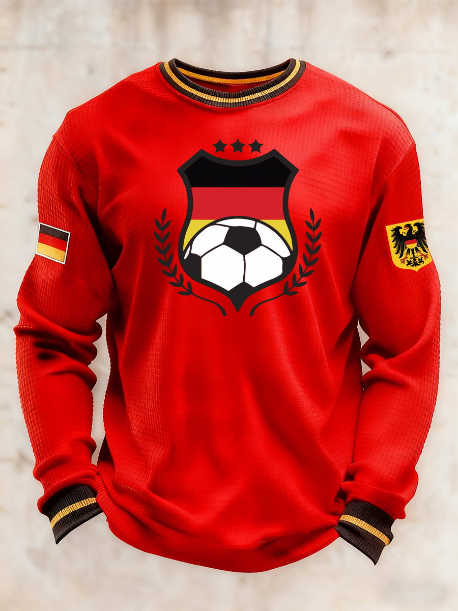 Germany Football World Cup 2026 Waffle Long Sleeve T-Shirt Gameday Shirts Best Gifts For Husband