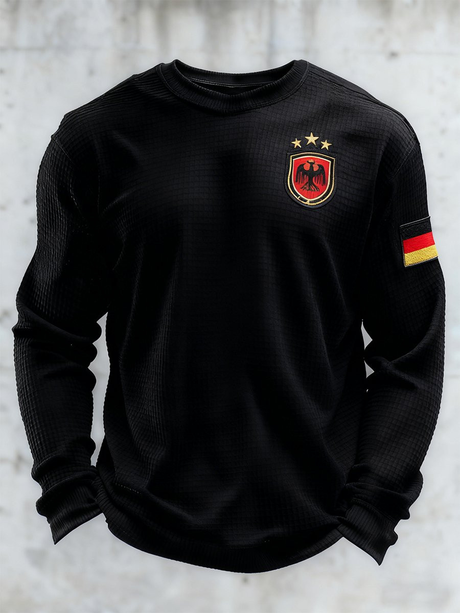 Germany Football World Cup 2026 Waffle Long Sleeve T-Shirt Gameday Shirts Gifts For Fans