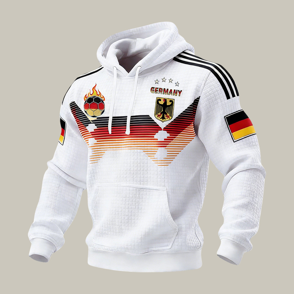 Germany Soccer Team Pattern Hoodie FIFA World Cup 2026 Apparel Present For Husband