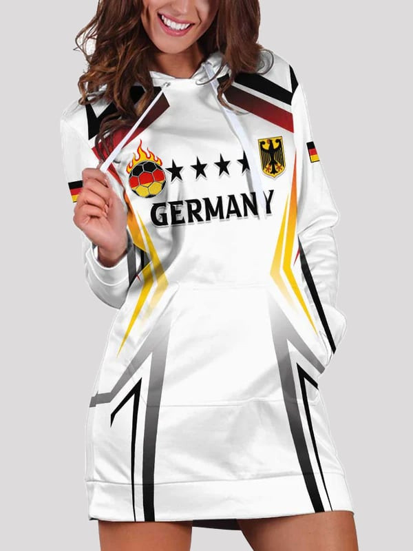Germany Soccer World Cup 2026 Hoodie Dress Women's Gifts For Germany Soccer Fans