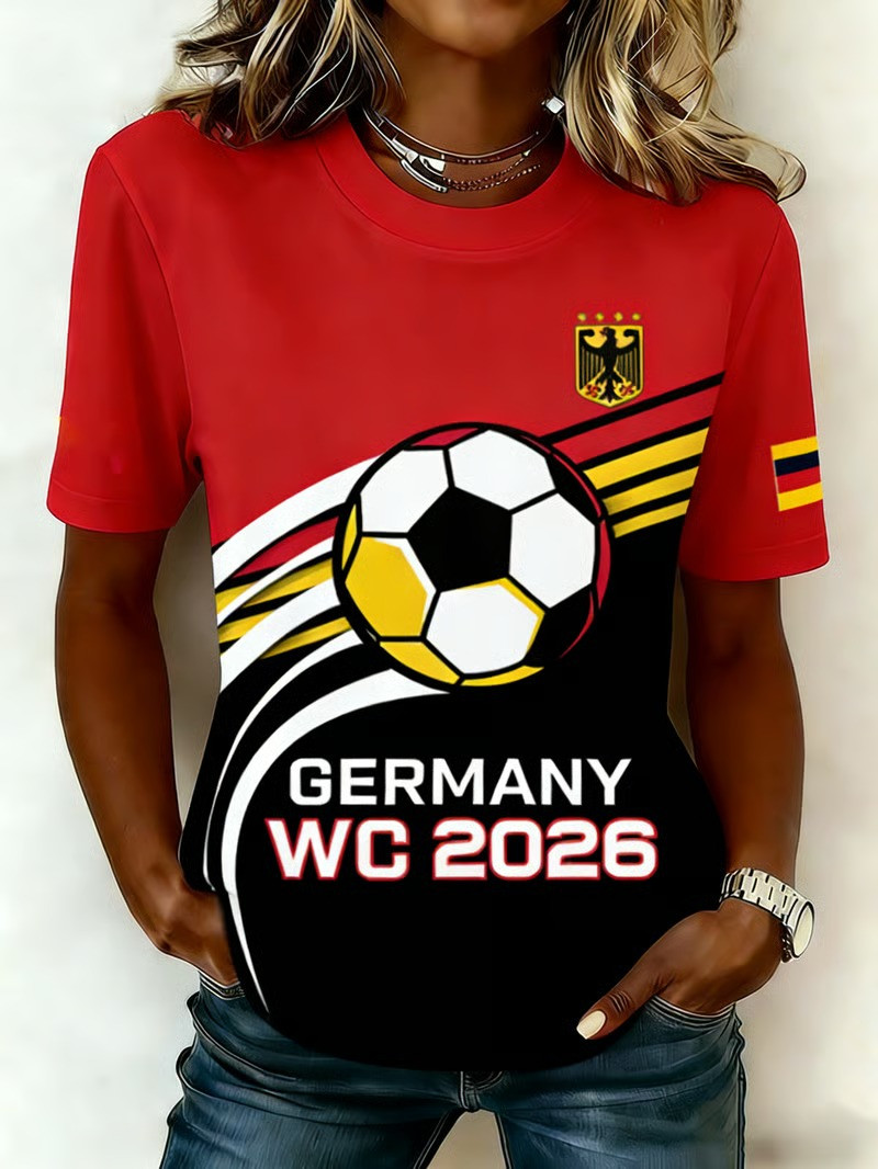 Germany WC 2026 T-Shirt Soccer Fan Gear Deutschland Football Clothing Gift For Germany Fans
