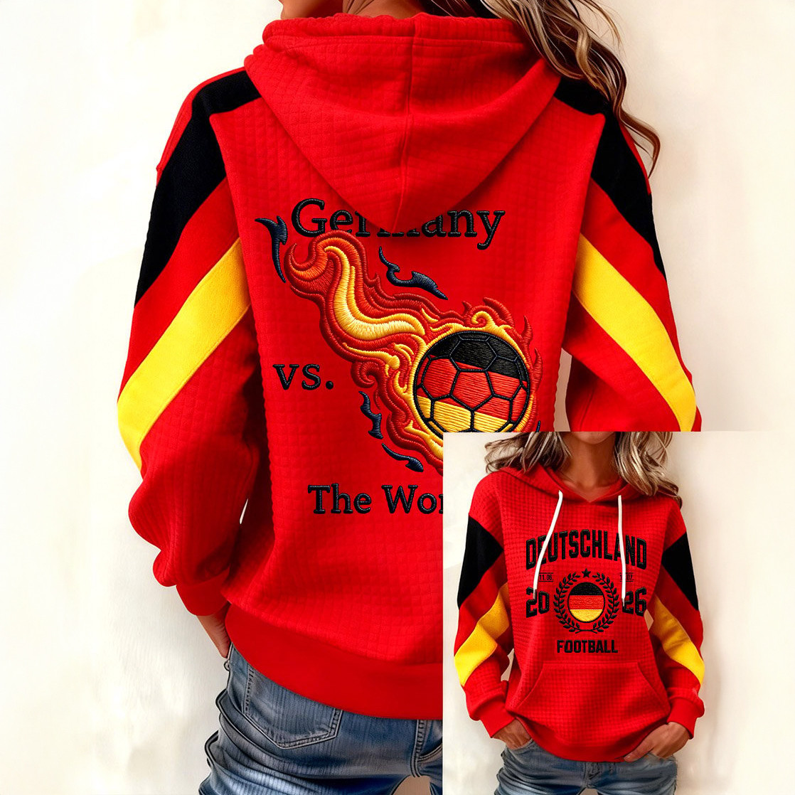 Germany World Cup 2026 Group Stage Matches Hoodie 2026 World Cup Apparel Fan Gear