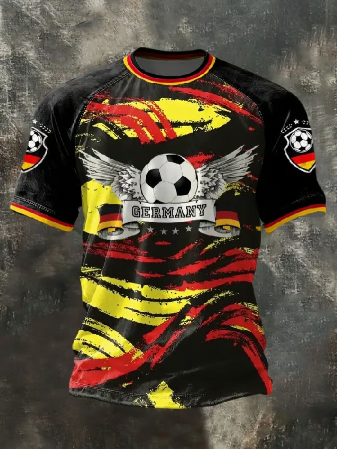 Germany World Cup 2026 T-Shirt Winged Soccer Ball Deutschland Fan Gear Unique Gift For Friends