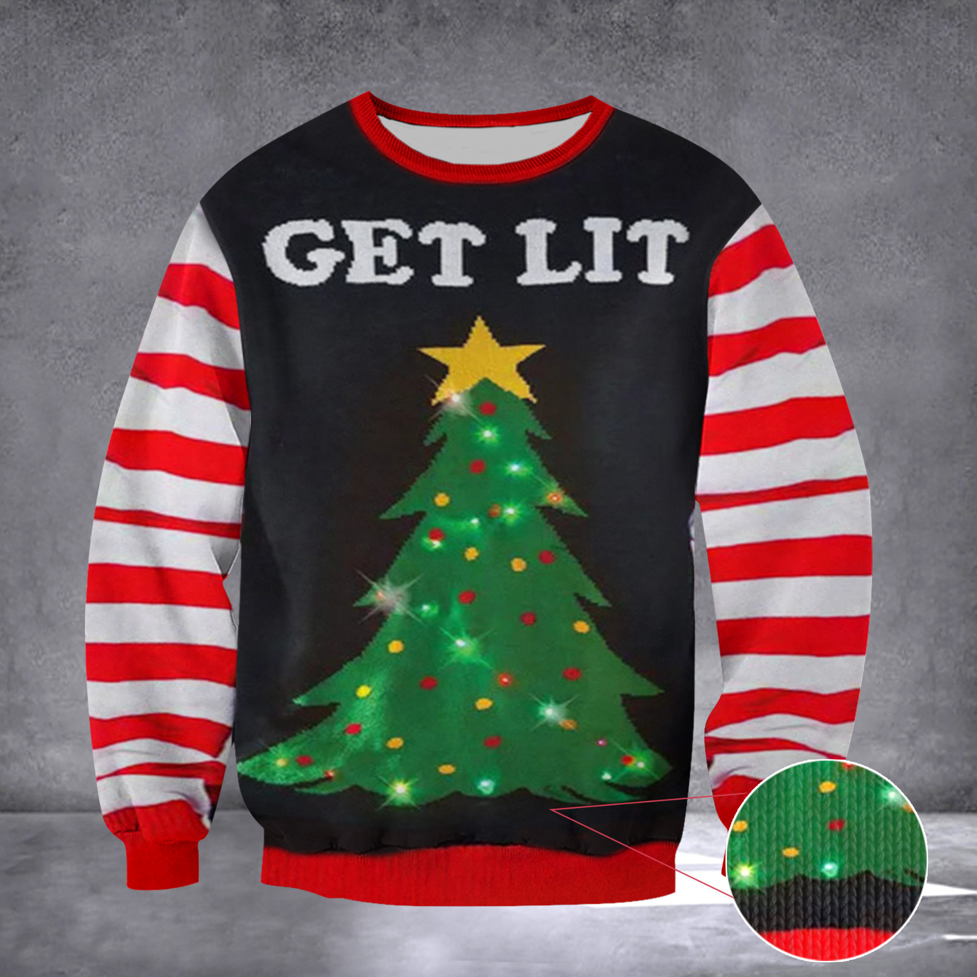 Get Lit Ugly Christmas Sweater Funny Best Christmas Sweaters 2024 For Men Women