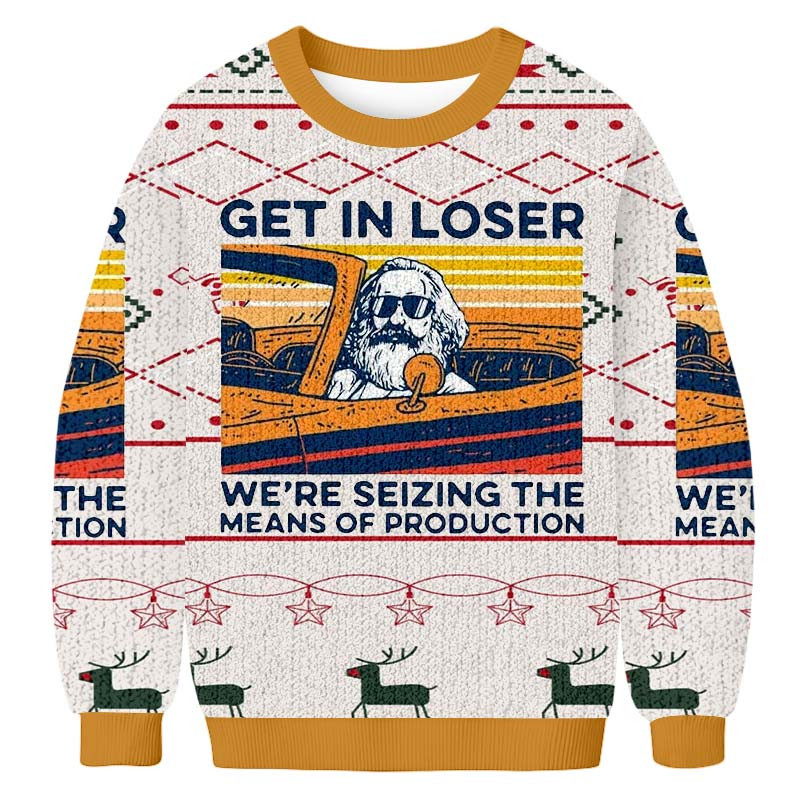 Get On Board Losers Christmas Ugly Sweater Holiday Clothing Christian Christmas Gifts