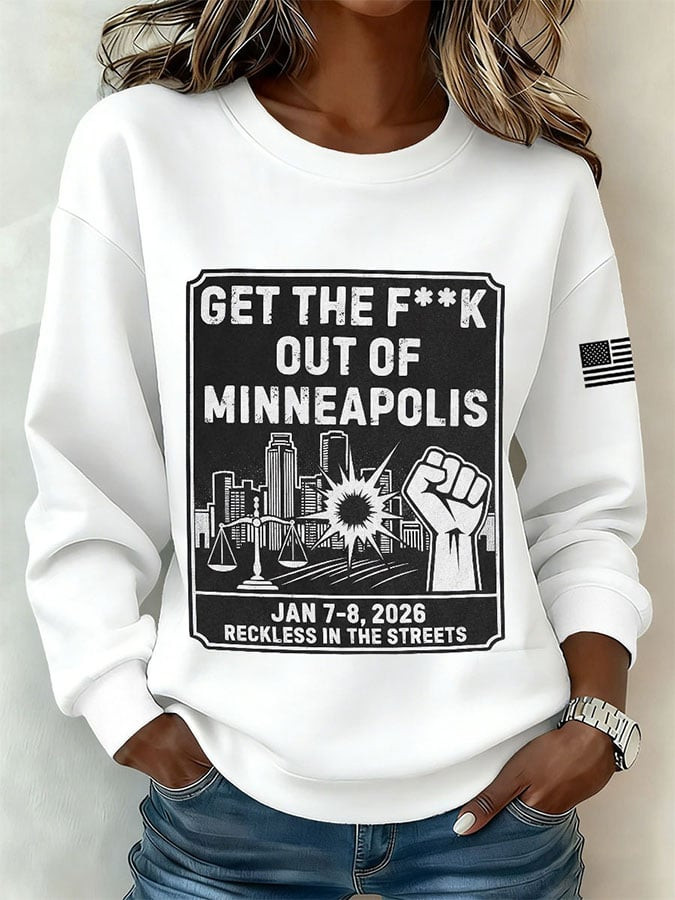 Get The Fck Out Of Minneapolis Sweatshirt RIP Renee Anti MAGA Clothing