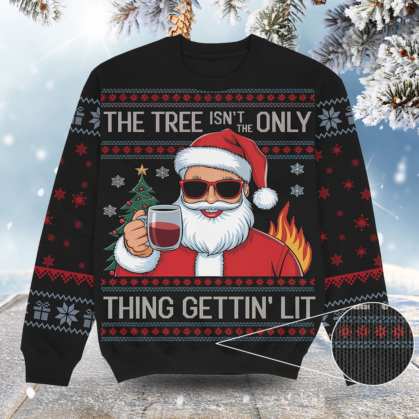 Gettin Lit Christmas Ugly Sweater Funny Christmas Clothes Cool Gift Ideas For Brother