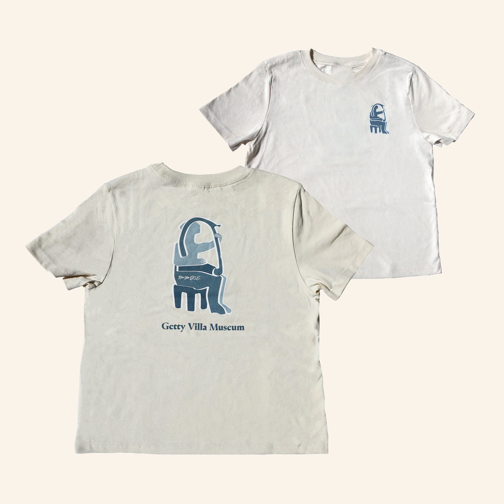 Getty Merch Villa Cycladic Harpist T-Shirt Christmas Present Ideas For Dad