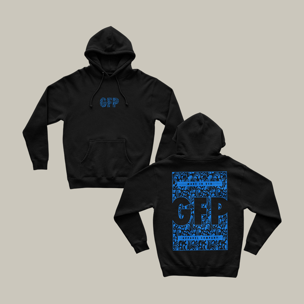 GFP Logo Graphic Hoodie Gabe Farrell Productions Hooded Sweatshirt Streetwear Gift For Men