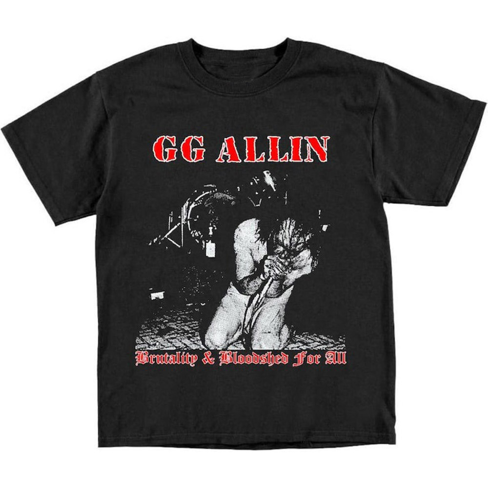 GG Allin Shirt Crystallin And Bloodshed For All T-Shirt Gifts For Music Lovers